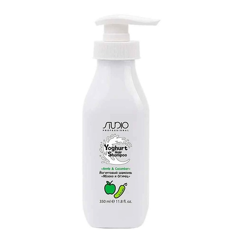 KAPOUS Йогуртовый шампунь для волос Яблоко и Огурец 350.0 порошок для осветления волос shot зеленое яблоко 500 г