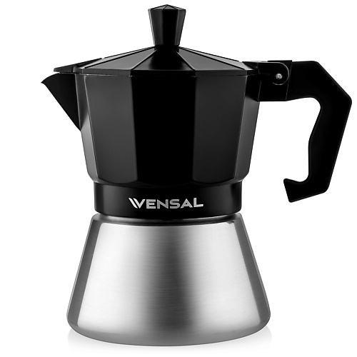 VENSAL Гейзерная кофеварка 3 чашки VS3200 решетка для выпуска сифона нержавеющие чашки винт инкопласт rk 03