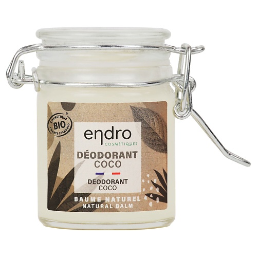 ENDRO Органический бальзам-дезодорант с кокосовым маслом 50.0 бальзам для губ vaseline lip therapy с маслом какао в стике 4 8 г