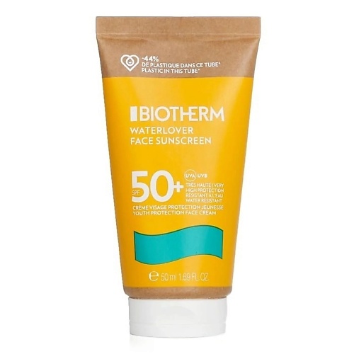 BIOTHERM Водостойкий солнцезащитный крем для лица Waterlover Face Sunscreen SPF50 50.0 avene флюид для лица солнцезащитный тонирующий spf50