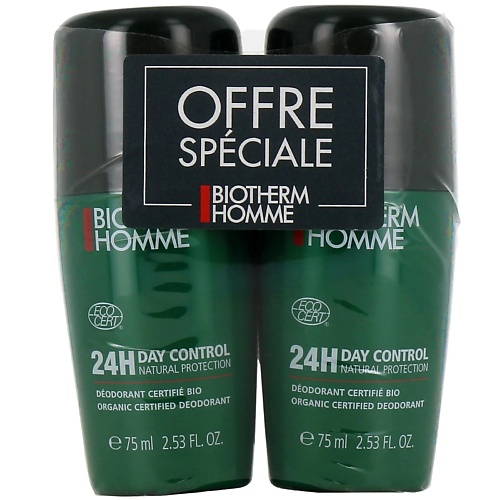 фото Biotherm мужские шариковые дезодоранты с 24-часовой защитой от пота и запаха homme 24h day control 1.0