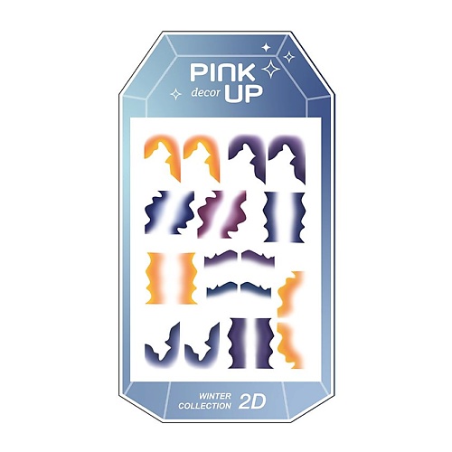 PINK UP Наклейки для ногтей DECOR WINTER COLLECTION 2D переводные p ink наклейки тату переводные смешные коты