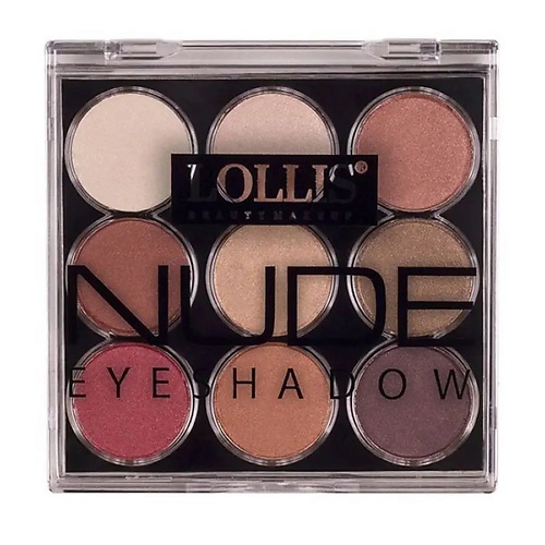 LOLLIS Тени для век Nude Eyeshadow Palette 9 тени для век makeup revolution re loaded palette velvet rose