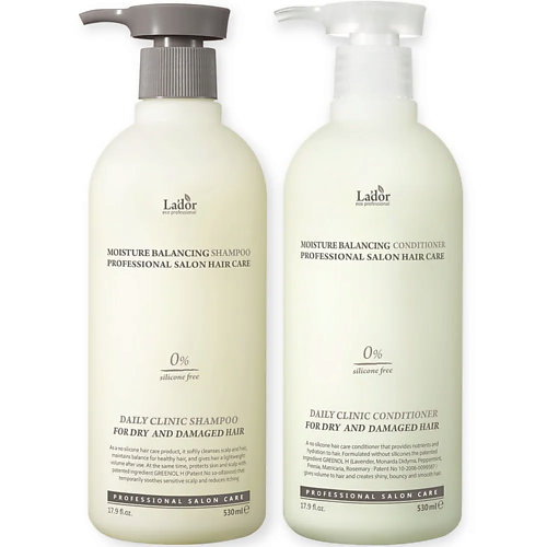 LADOR Шампунь и кондиционер для волос увлажняющие Moisture Balancing Shampoo & Conditioner шампунь кондиционер для золотистых блондированных оттенков shampoo