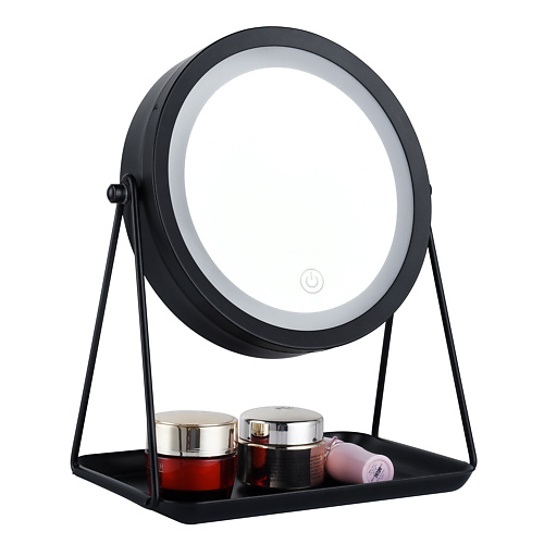 HASTEN Косметическое зеркало с LED подсветкой – HAS1819 лупа складная с подсветкой veber 10050la 2x 4x 100x50 мм