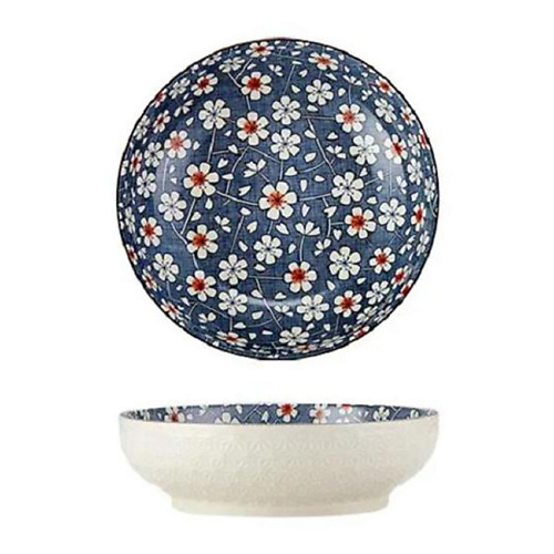 HOMIUM Набор тарелок Japanese Collection, Home, 2 шт, глубокая, D23.5см тарелка керамическая глубокая доляна сакура 600 мл d 20 5 см белый