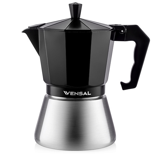 VENSAL Гейзерная кофеварка 6 чашек VS3201 vensal гейзерная кофеварка 3 чашки vs3200