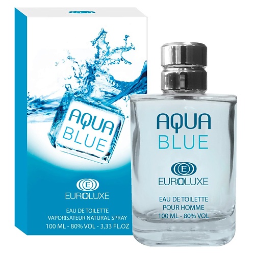 цена Туалетная вода EUROLUXE Туалетная вода Aqua Blue мужской