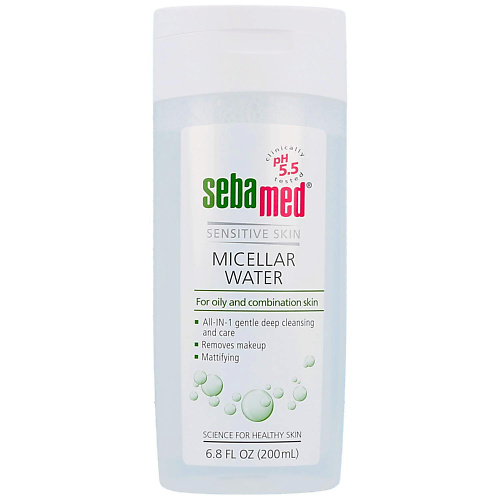 SEBAMED Очищающая и матирующая мицеллярная вода для комбинированной и жирной кожи 200.0 очищающая сыворотка для проблемной кожи neulii ac clean saver serum 45мл