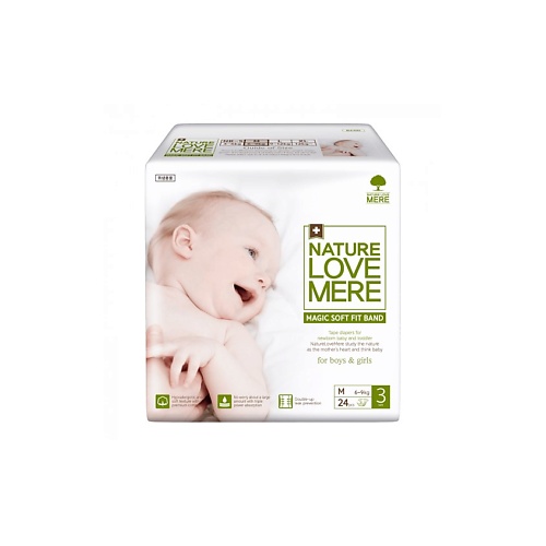 NATURE LOVE MERE Подгузники супер мягкие MAGIC Soft S 6-9 кг 24.0