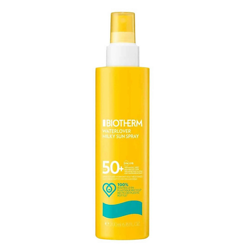 фото Biotherm солнцезащитный спрей для нормальной и чувствительной кожи waterlover milky sun spray spf50 200.0