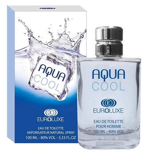 EUROLUXE Туалетная вода Aqua Cool мужской 100.0 дезодорант спрей мужской cool breeze sport men sportfan 200 мл