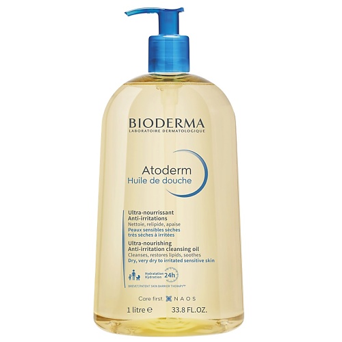 BIODERMA Ультрапитательное, восстанавливающее масло для душа для сухой и чувствительной кожи Atoderm 1000.0 масло для душа bioderma atoderm shower oil увлажняющее 1 л