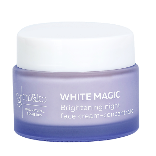 MI&KO Отбеливающий ночной крем-концентрат для лица WHITE MAGIC 50.0 зубная паста himalaya total white отбеливающий уход 50 мл