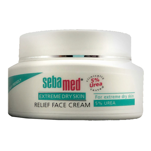 цена Крем для лица SEBAMED Успокаивающий крем для лица с 5% мочевиной Relief для очень сухой кожи