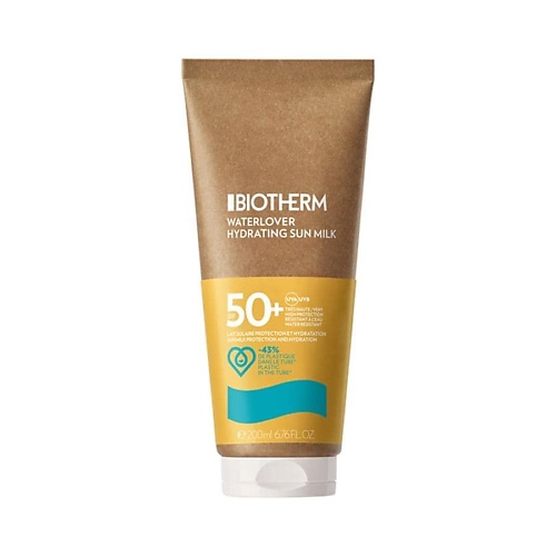 BIOTHERM Увлажняющее солнцезащитное молочко для всех типов кожи Waterlover Hydrating Sun Milk SPF50 200.0 gigi крем увлажняющий защитный антивозрастной для всех типов кожи spf 50 75 мл