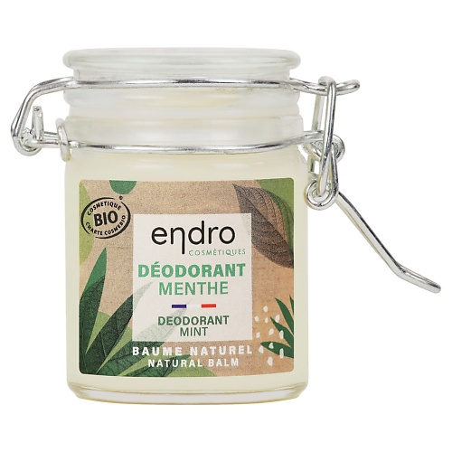ENDRO Органический бальзам-дезодорант с маслом кокоса и ароматом мяты 50.0 yangmei увлажняющий бальзам для губ с ароматом яблока 3 5
