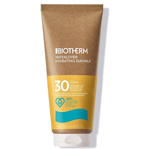 BIOTHERM Увлажняющее солнцезащитное молочко для всех типов кожи Waterlove Hydrating Sun Milk SPF30 200.0 ольга ромашко крем увлажняющий дневной молекулярный для всех типов кожи 50