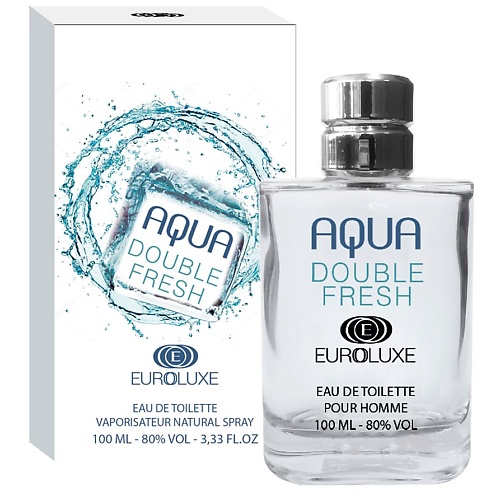 EUROLUXE Туалетная вода Aqua Double Fresh мужской 100.0 бумага туалетная smile fresh влажная с клапаном 44 шт