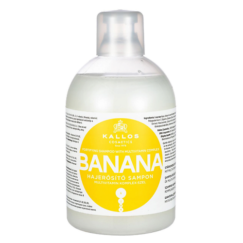 KALLOS COSMETICS Шампунь для укрепления волос с мульти-витаминным комплексом Banana 1000.0 шампунь lucas cosmetics