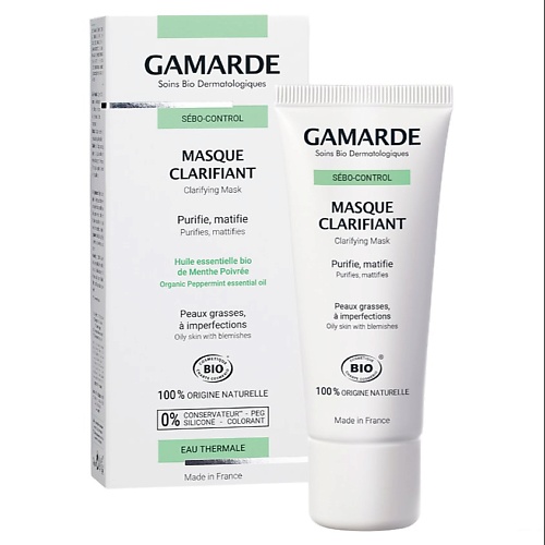 GAMARDE Себо-контроль Оздоравливающая маска 40.0 gamarde питательный крем для тела для сухой кожи 200 0