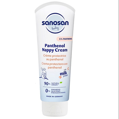 SANOSAN Защитный крем с пантенолом 100.0 санни банни крем солнцезащитный для детей spf70 с пантенолом 50мл