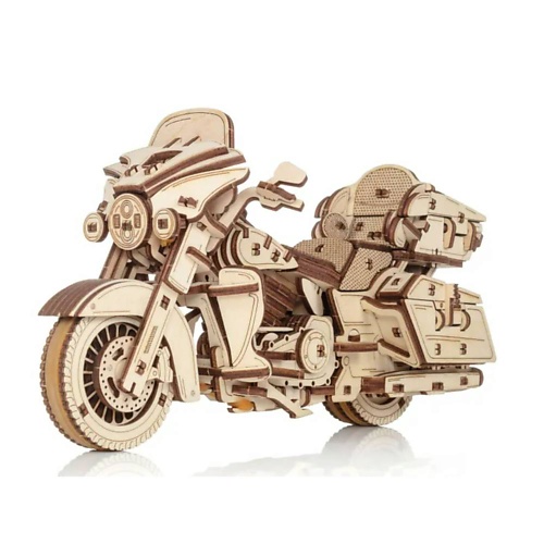 EWA ECO-WOOD-ART Деревянный конструктор 3D Мотоцикл Байк 1.0 копилка мотоцикл 34х13х20см