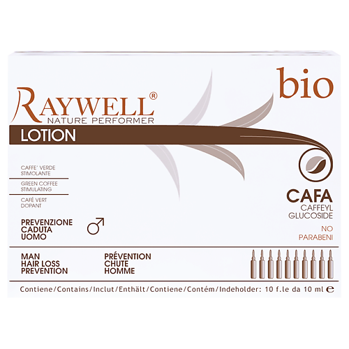 RAYWELL Лосьон Bio Cafa против выпадения волос для мужчин 100.0 american crew крем со средней фиксацией и средним уровнем блеска для укладки волос и усов для мужчин forming cream 85 г