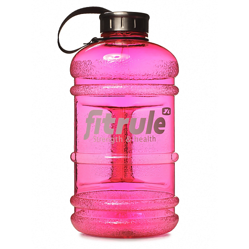 FITRULE Бутыль для воды с металлической крышкой, 2,2л fitrule скользящие диски для фитнеса глайдинг диски 2 шт