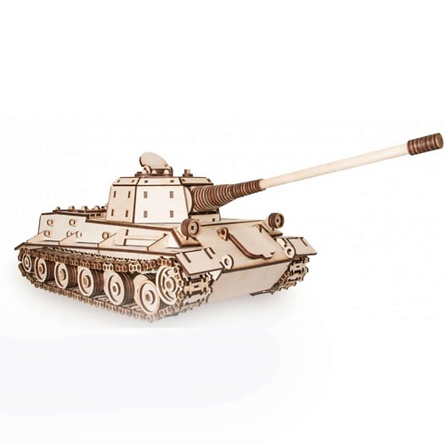 EWA ECO-WOOD-ART Деревянный конструктор 3D Танк ЛЕВ 1.0 сборная модель немецкий разведывательный танк ark modelis 1 35 35030