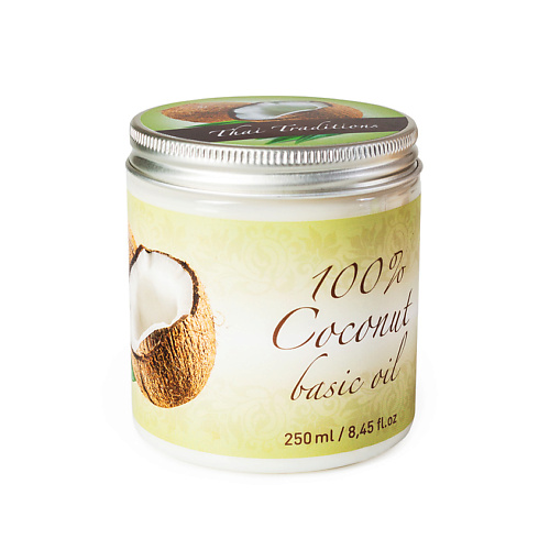 THAI TRADITIONS Кокосовое масло массажное для тела лица волос для беременных от растяжек Кокос 250.0 dnc масло для волос лица и тела кокосовое virgin coconut oil