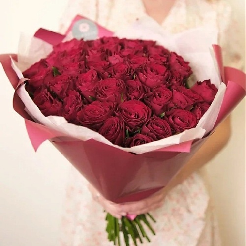 FLOWERY Роза Кения 40 см красные (Standart) 35 шт крылья ангела на резинке 65×40 см красные