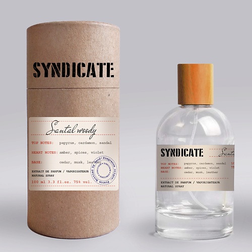 SYNDICATE Парфюмерная вода  Santal woody 100.0 van cleef santal blanc 75