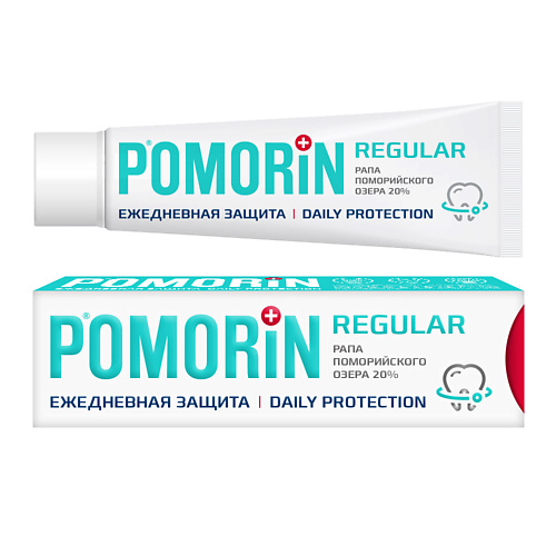 POMORIN Зубная паста Pomorin Regular  Ежедневная защита 100.0 MPL307095 - фото 1