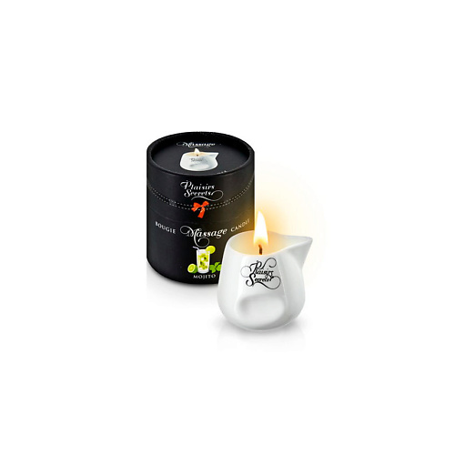 PLAISIR SECRET Свеча с массажным маслом Мохито 80.0 aromako свеча мохито и зелёный чай 250