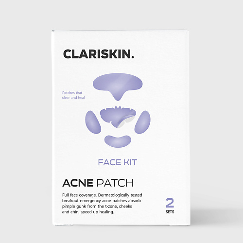 CLARISKIN Face Kit Набор гидроколлоидных патчей от акне для всего лица 10.0 краткая история всего
