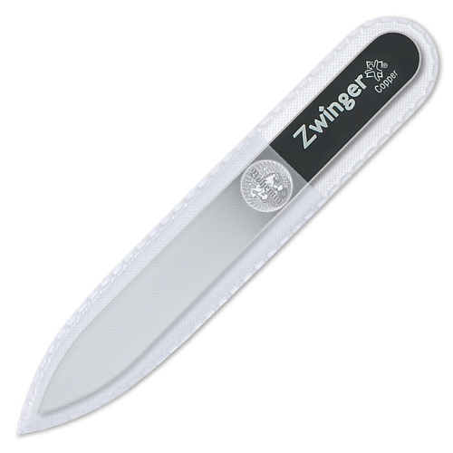 ZWINGER Пилка для ногтей стеклянная, 90 мм zinger пилка для ногтей classic gd 3083 s