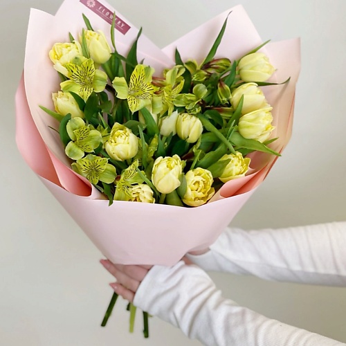 FLOWERY Букет тюльпанная лихорадка М flowery моно букет из 9 тюльпанов