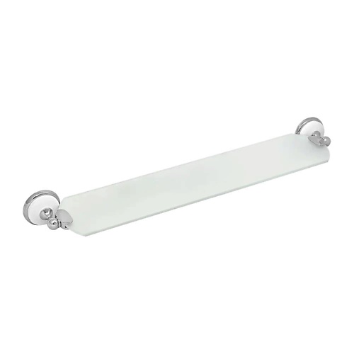 SOLINNE Полка стеклянная Blanco ерш для туалета solinne blanco b 51114 стекло сатин хром стекло 2522 022