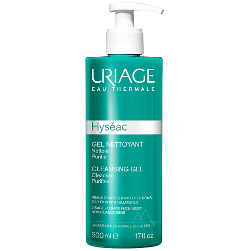 URIAGE Исеак очищающий гель для лица 500.0 uriage исеак дерматологическое мыло 100