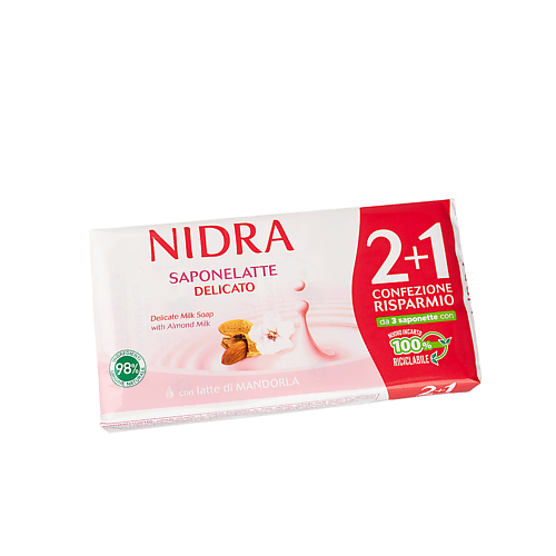 NIDRA Мыло твердое кусковое с миндальным молоком 270.0 фиксирующее мыло ushas твердое 13 г