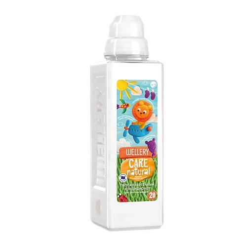 WELLERY Care Natural кондиционер для детского белья, с ароматом ванильной ириски 1000.0 раскраска открытка хэндмэйд для детского сада