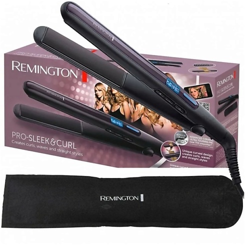 REMINGTON Выпрямитель для волос PRO-Sleek and Curl S6505 remington фен щетка для волос amaze smooth