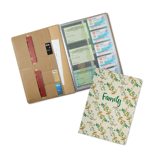 FLEXPOCKET Папка для семейных документов А4 формата с принтом на обложке колобок книга в пухлой обложке