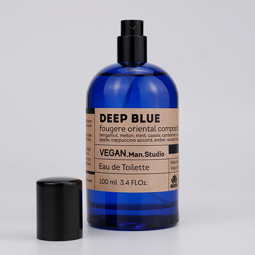 фото Vegan.love.studio туалетная вода мужская deep blue бергамот мята капучино морская вода амбра 100.0