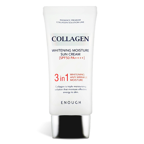 ENOUGH Увлажняющий солнцезащитный крем Whitening Collagen 50.0 silcamed зубная паста отбеливающая professional whitening 75