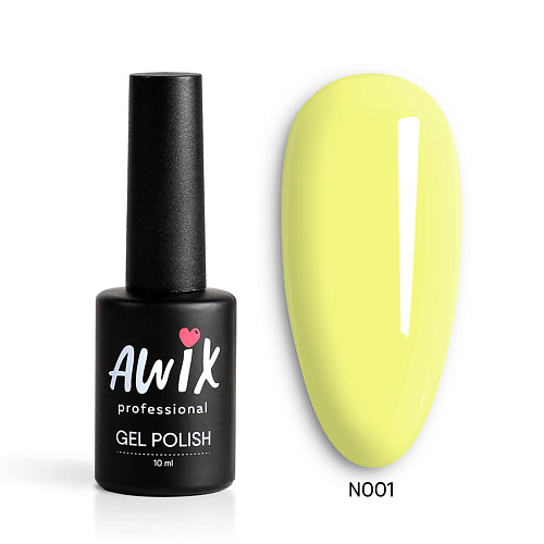 AWIX Гель лак для ногтей неоновый, яркий неон Neon гофрированная бумага неон салатовая 50 х 250 см