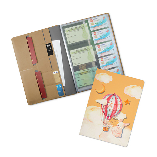FLEXPOCKET Папка для семейных документов А4 формата с принтом на обложке репка книга в пухлой обложке формат 165х165мм объем 16 картонных стр