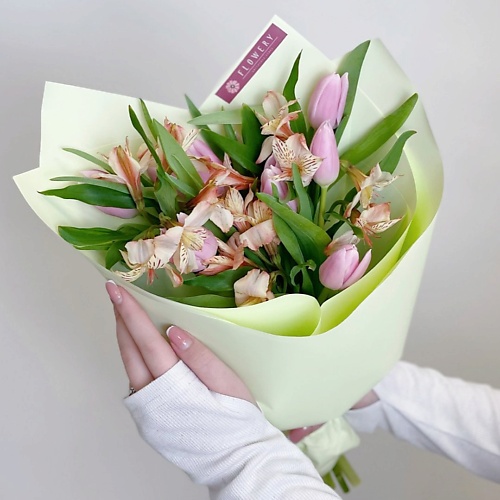 FLOWERY Букет тюльпанная лихорадка S flowery моно букет из 9 тюльпанов