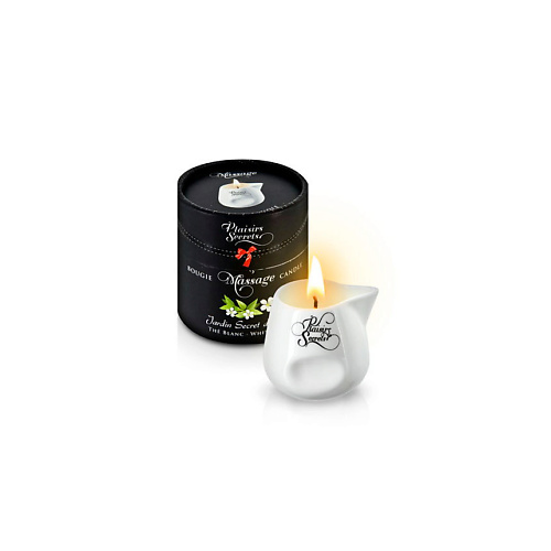 PLAISIR SECRET Свеча с массажным маслом Белый чай 80.0 saules fabrika свеча шар белый